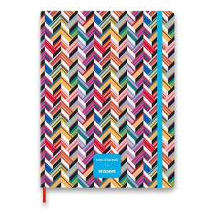 Moleskine Missoni Zigzag notebook - XL hard boards, lined - Reklamnepredmety