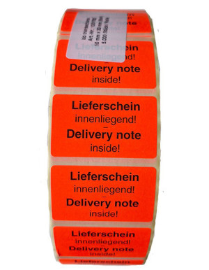 Labels "Lieferschein innenliegend" (roll/5.000 pcs) - Reklamnepredmety
