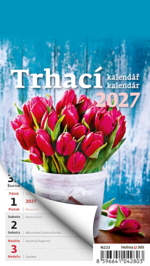 Weekly tear-off calendar A6 - Reklamnepredmety