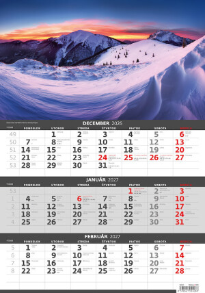 Calendar Slovakia - three months - Reklamnepredmety