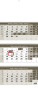 Three-month calendar, grey, with spiral - N326-26_002 - variant He N326-26