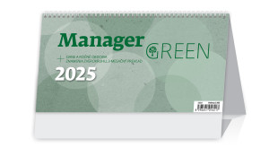 Desk calendar Manager Green - Reklamnepredmety