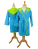 AR021 Boyzz&Girlzz Hooded Bathrobe - AR021_Aqua-Blue_Lime-Green - variant Ls 1000320123
