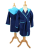 AR021 Boyzz&Girlzz Hooded Bathrobe - AR021_French-Navy_Aqua-Blue - variant Ls 1000320126