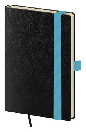 New Praga pocket diary with elastic band