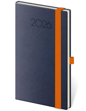 New Praga pocket diary with elastic band - Reklamnepredmety