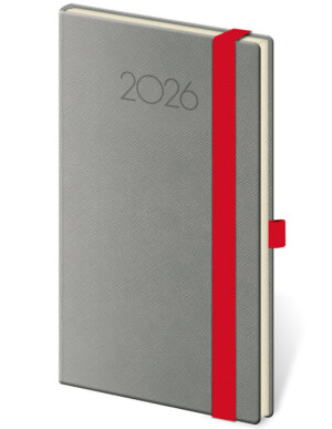 New Praga pocket diary with elastic band - Reklamnepredmety