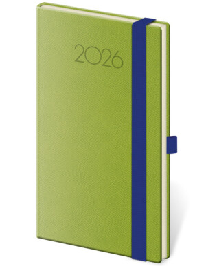 New Praga pocket diary with elastic band - Reklamnepredmety
