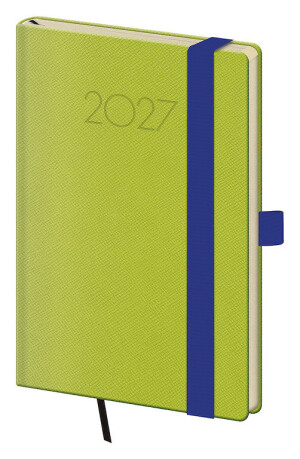 New Praga pocket diary with elastic band - Reklamnepredmety