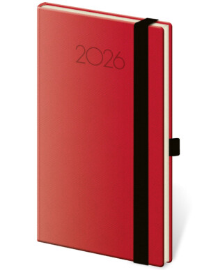 New Praga pocket diary with elastic band - Reklamnepredmety