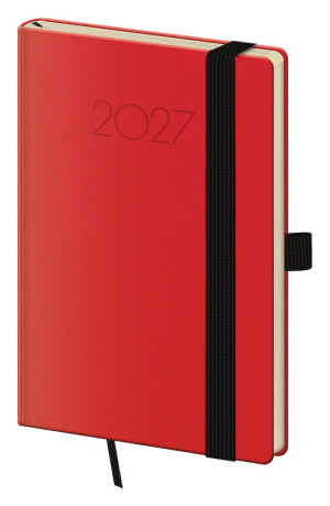 New Praga pocket diary with elastic band - Reklamnepredmety