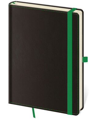 Notebook Double Blue L dot grid - Reklamnepredmety