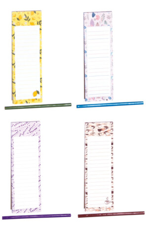 Magnetic block with pencil 7.5 x 24 cm - Reklamnepredmety