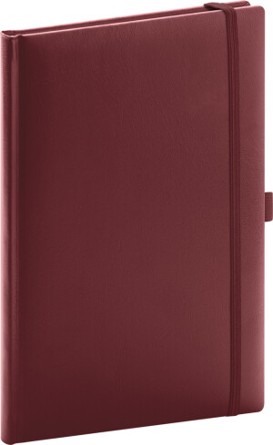 NOTIQUE Notes Balacron, burgundy, dotted, 15 x 21 cm - Reklamnepredmety
