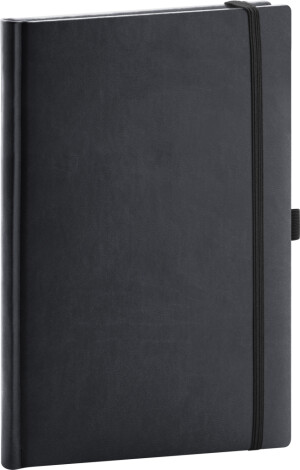 NOTIQUE Notes Aprint, black, lined, 15 x 21 cm - Reklamnepredmety