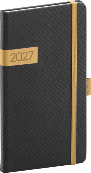 Pocket diary Twill 2027, 9 x 15.5 cm - Reklamnepredmety