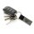 A luxury RCS recycled key ring. PU and zinc alloys - p1916401-100 - variant 