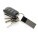 A luxury RCS recycled key ring. PU and zinc alloys - p1916401-3 - variant 