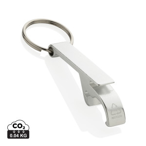 Keychain with opener from RCS recycled. aluminum - Reklamnepredmety