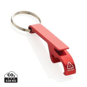 Keychain with opener from RCS recycled. aluminum - Reklamnepredmety