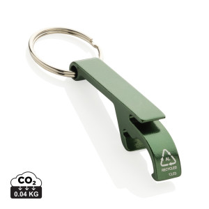 Keychain with opener from RCS recycled. aluminum - Reklamnepredmety