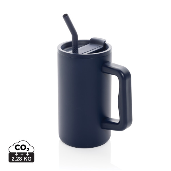 Cube 800ml mug made of recycled material. steel with RCS certification