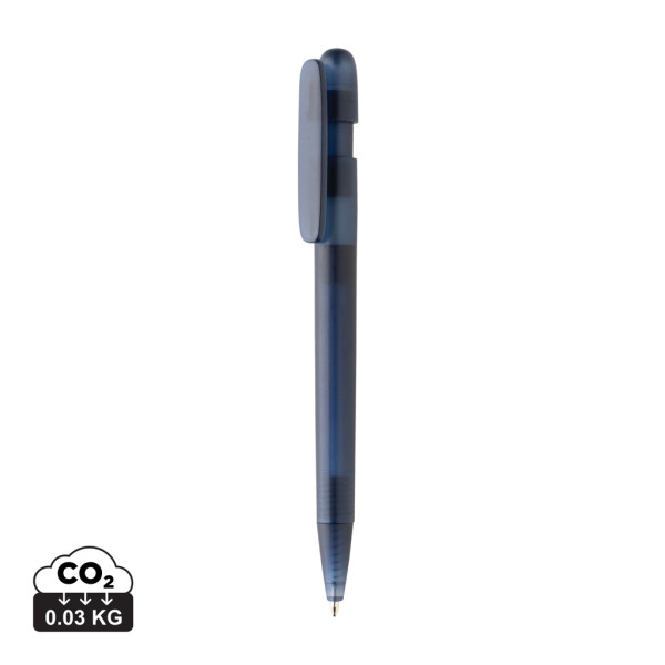 Devin transparent pen from GRS recycled. ABS