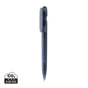 Devin transparent pen from GRS recycled. ABS - Reklamnepredmety