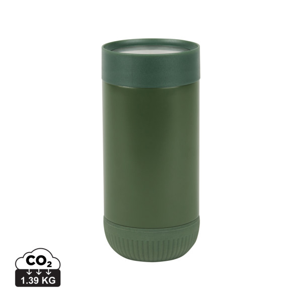 Push thermal mug VINGA Erie from RCS recycled. SS 350ml
