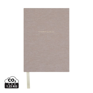 VINGA Thankfulness diary notebook from GRS recycled paper - Reklamnepredmety