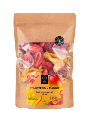 Freeze-dried strawberry and mango 110g - Reklamnepredmety