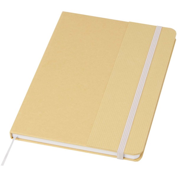 Nelida notebook made of recycled cardboard in A5 format with a hard cover