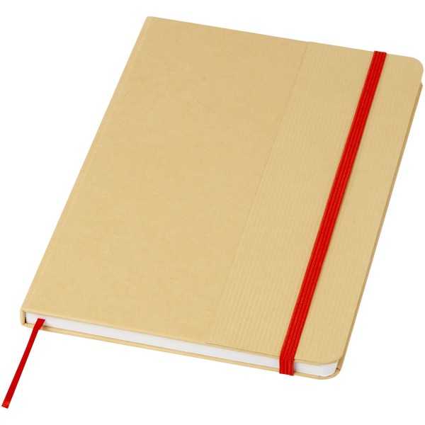 Nelida notebook made of recycled cardboard in A5 format with a hard cover