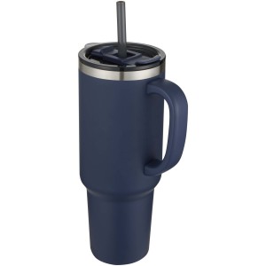 Sydney 1200 ml double wall RCS certified copper vacuum insulated tumbler with straw - Reklamnepredmety