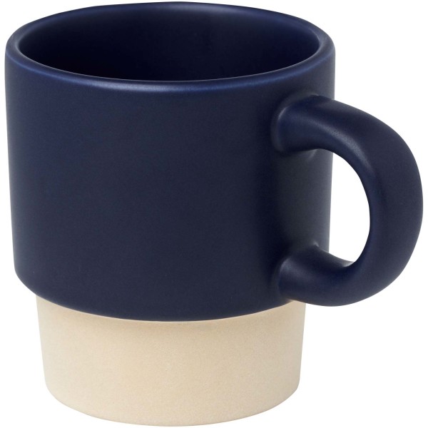 Olympia 130ml stackable espresso cup with ceramic bottom