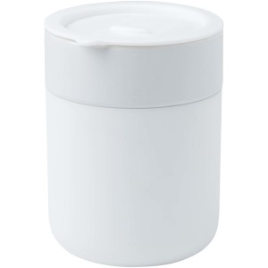 Java 330 ml ceramic tumbler with silicone wrap and plastic lid - Reklamnepredmety
