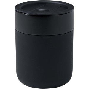 Java 330 ml ceramic tumbler with silicone wrap and plastic lid - Reklamnepredmety
