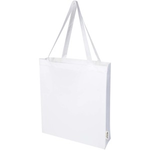 Madras 140 g/m² GRS recycled cotton gusset tote bag - Reklamnepredmety