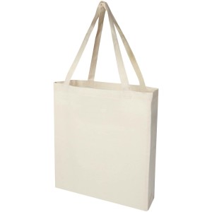 Madras 140 g/m² GRS recycled cotton gusset tote bag - Reklamnepredmety