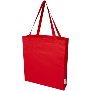 Madras 140 g/m² GRS recycled cotton gusset tote bag - Reklamnepredmety