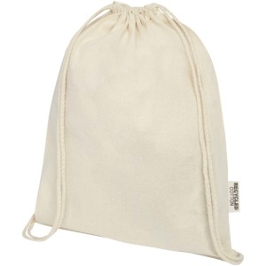 Oregon 140 g/m² GRS recycled cotton drawstring bag - Reklamnepredmety