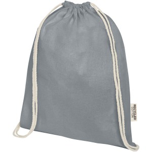 Oregon 140 g/m² GRS recycled cotton drawstring bag - Reklamnepredmety