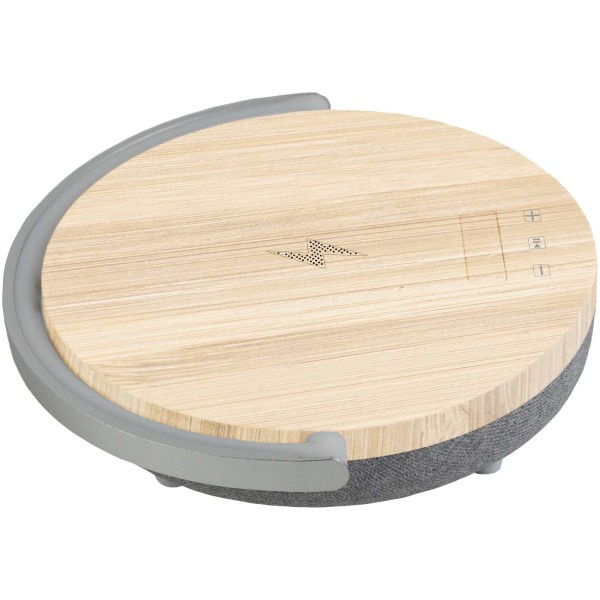 Prixton 10W Bluetooth® 4in1 speaker with LED light and base for wireless charging
