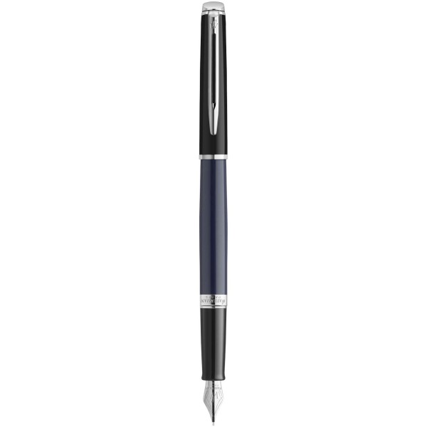 Hemisphere colour blocking fountain pen with palladium trim (blue ink)