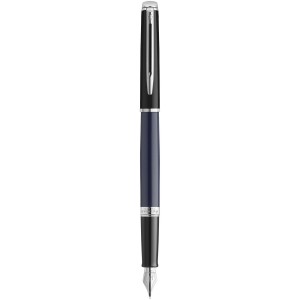 Hemisphere colour blocking fountain pen with palladium trim (blue ink) - Reklamnepredmety