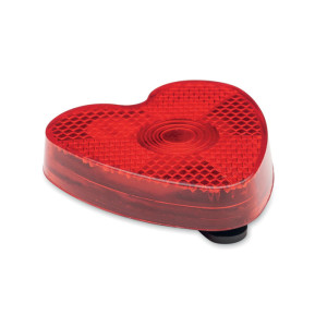 Heart shaped reflector red light - Reklamnepredmety