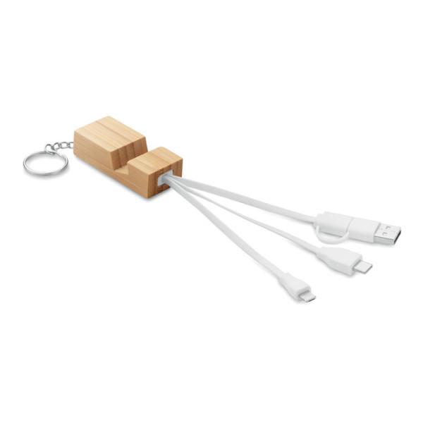 Bamboo key ring CLAUERC