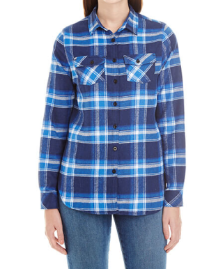 BU5210 Women`s Woven Plaid Flannel Shirt - Reklamnepredmety