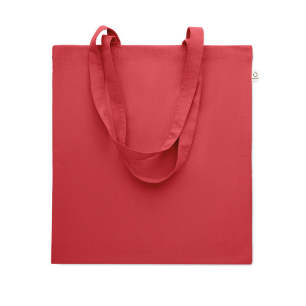 Recycled cotton shopping bag VIVEKA COLOUR