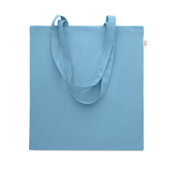 Recycled cotton shopping bag VIVEKA COLOUR